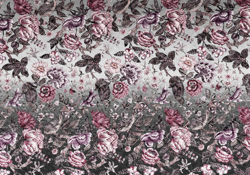 Sanders & Sanders fotobehang bloemen grijs en roze - 400 x 280 cm - 611868 - vtwonen shop