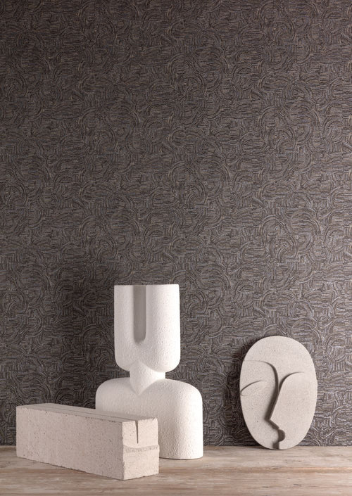 Masureel behang grafisch motief zwart - 53 cm x 10.05 m - 630028 - vtwonen shop