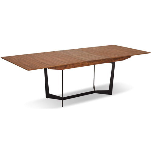 Furnhouse uitschuifbare eettafel Tokyo - Amerikaanse walnoot - 200/250x100 cm