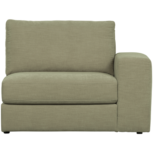 vtwonen 1-zits bank element met arm rechts Family - Polyester - Groen - 85x115x98