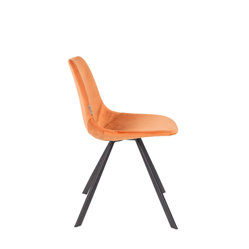 Dutchbone Franky Eetkamerstoelen Oranje - Set van 2 - vtwonen shop