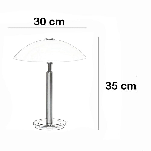 Highlight tafellamp Touch - 1 lichts - 30  x 35   cm - brons