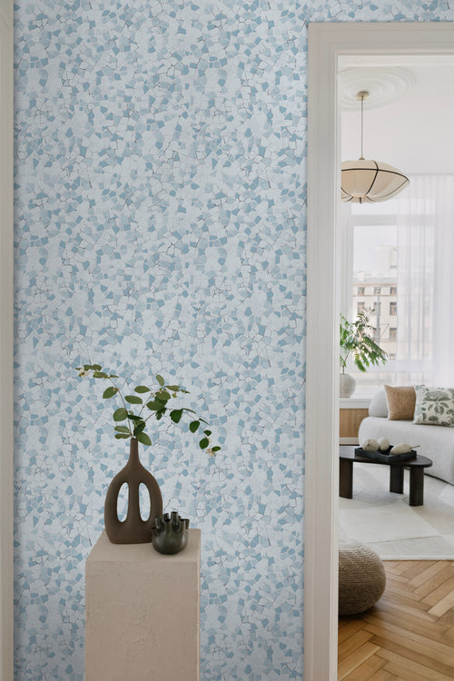 Sanders & Sanders behang mozaiek tegels blauw - 53 cm x 10 m - 640015