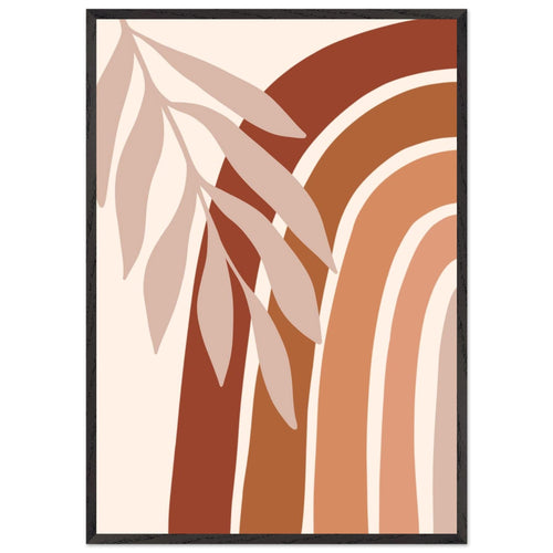 Artfulprints Poster met Lijst Boho – Radiant growth   - 70x100 cm - Meerkleurig