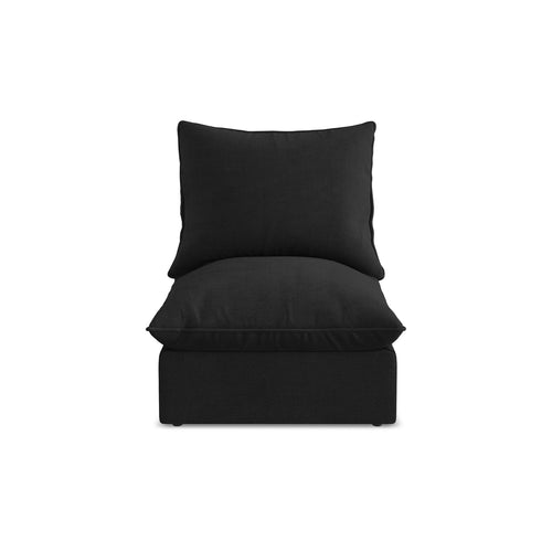 LaMiaSofa Bankmodule midden Ravenna - textuurstof - zwart - 75x90x77