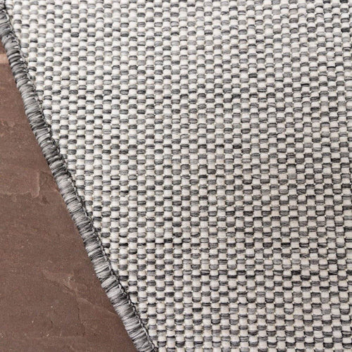 Buitenkleed Ronde hoek - Mono - Grijs/Wit - Dubbelzijdig - EVA Interior - 160 x 230 cm - vtwonen shop