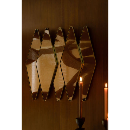 Dutchbone Kyoko Spiegel/ Wandspiegel Goud - vtwonen shop