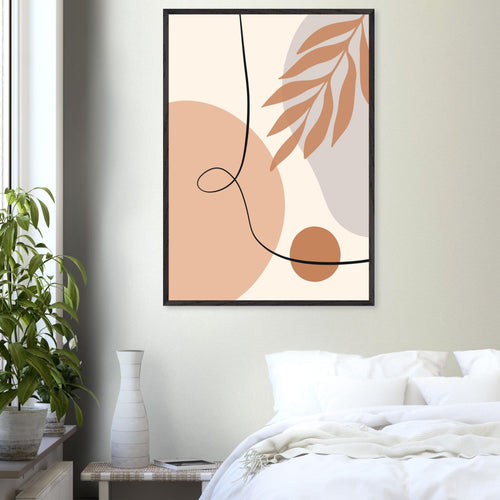 Artfulprints Poster Boho – Soft movement   - 30x40 cm - Meerkleurig