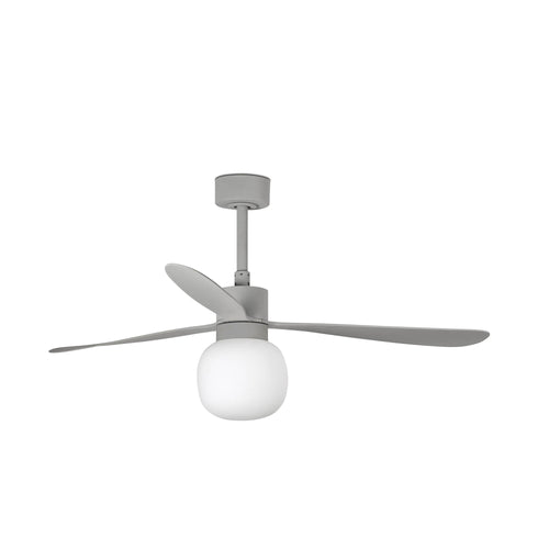 Faro Amelia Grote Ball Led Grijze Plafondventilator 20W 2700K, 6 Snelheden