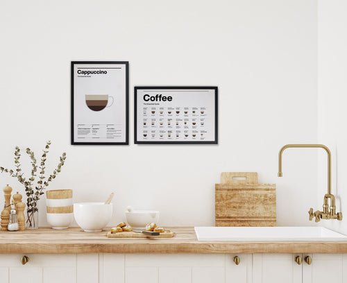 Zwarte lijst met kader 40x30 cappuccino - vtwonen shop