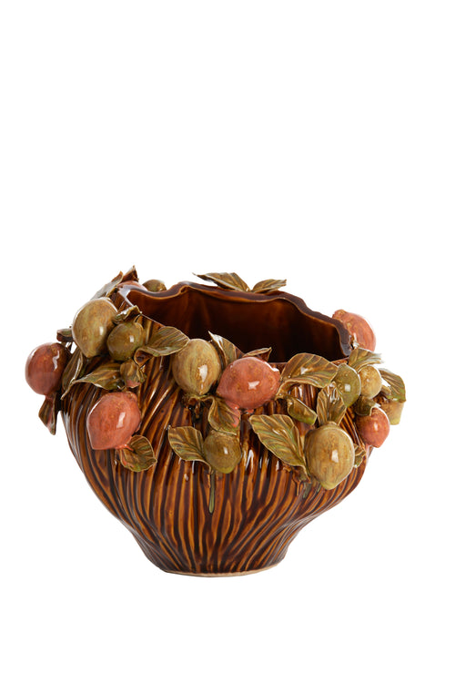 Light & Living vaas LEMONI - 26.5x24x20cm - bruin - vtwonen shop