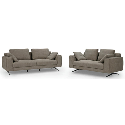 Furnhouse 3-zitsbank Detroit - Taupe - Stof - 92x217x84