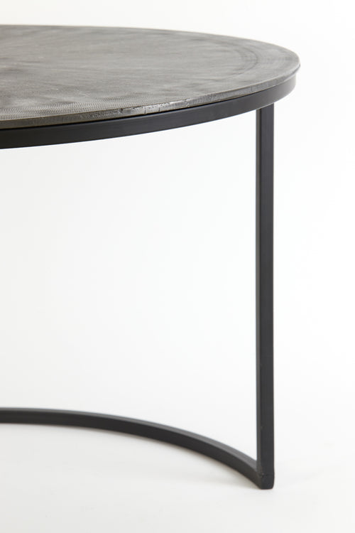 Light & Living salontafel TALCA - Ø75x45cm - zilver - Set van 2 - vtwonen shop