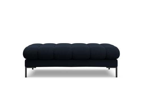 Cosmopolitan Design Bank Bali 2-zits, flueel, donkerblauw - 62x133x40cm