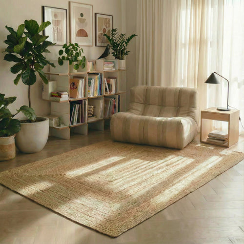 Mrcarpet Jute Vloerkleed Rechthoek naturel 200 x 290cm - vtwonen shop