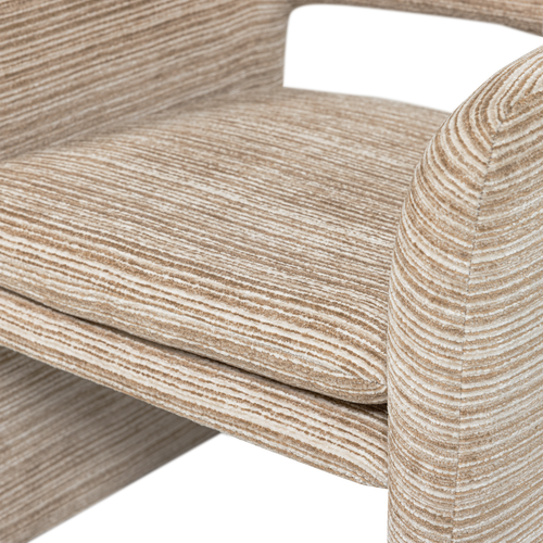 WOOOD fauteuil Lyric - Streep Dessin - Naturel - 81x70x65