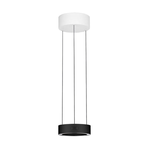 Nova Luce AFI Cilindrische hanglamp voor aan het plafond, zwart, sensor dimbaar, LED, 24W, 1712lm, 3000K