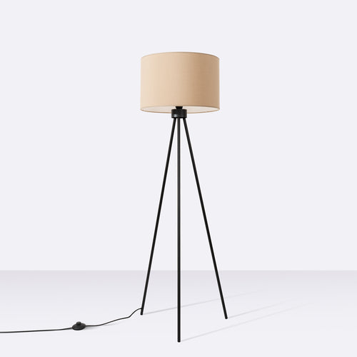 Sollux Lighting Staande lamp NEVIA beige - 40x40x135cm