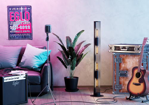 EGLO vloerlamp Redcliffe - e27 - 135,5 cm - zwart - vtwonen shop