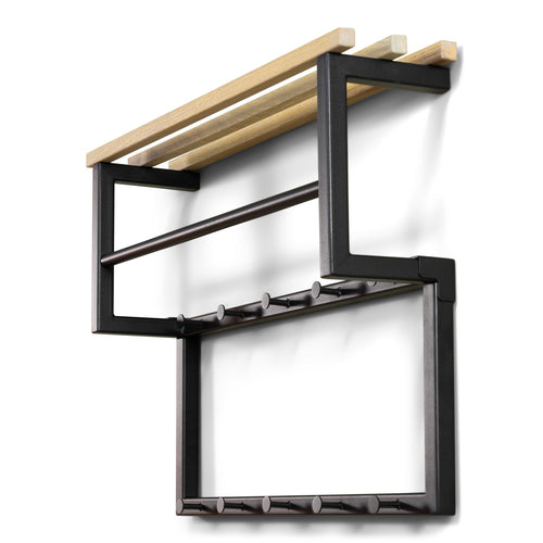 Spinder Design kapstok Rizzoli XS - Zwart / Eiken - 10 haken - vtwonen shop