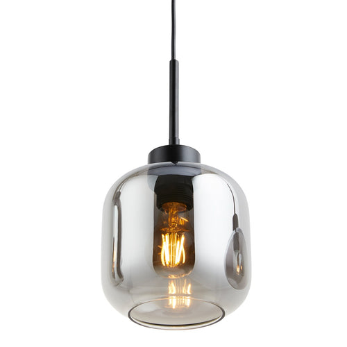 Lighto | Hanglamp zwart met smoke glas 4-lichts | Elin - vtwonen shop