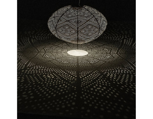 Lumiz solar lampion - paisley oval - 40 cm - taupe