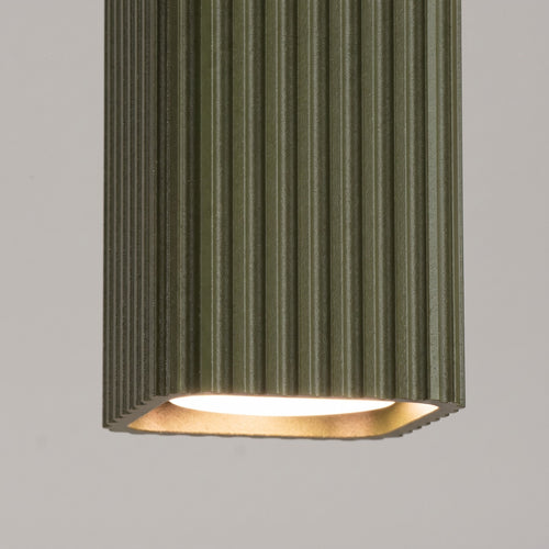 Sollux Lighting Plafondlamp RAYO 10 olijfgroen - 6x6x10cm