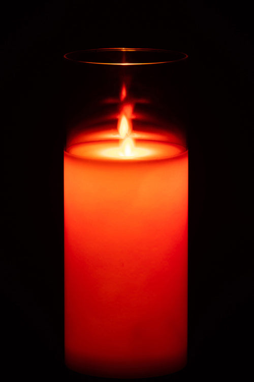 J-Line lamp Blinkend - glas - rood - large  - LED lichtjes - vtwonen shop