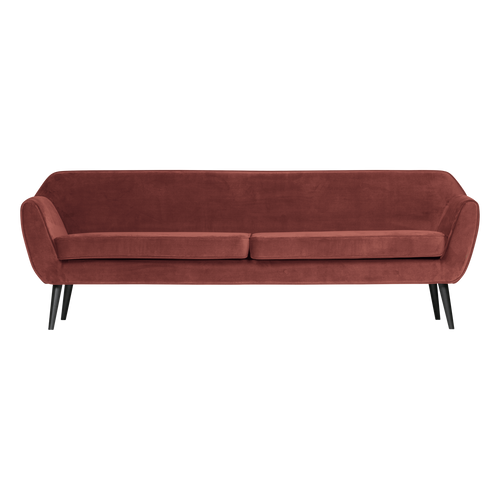 WOOOD XL bank Rocco 230 cm - Velvet - Bordeauxrood