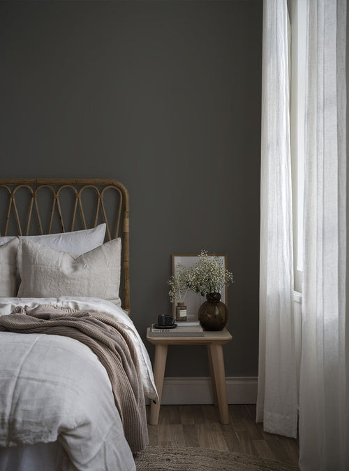 Duro Wallpaper behang effen antraciet grijs - 53 cm x 10.05 m - 662203 - vtwonen shop