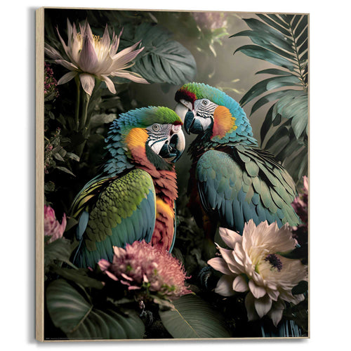 Reinders schilderij Papegaaienpaar - 40x50cm