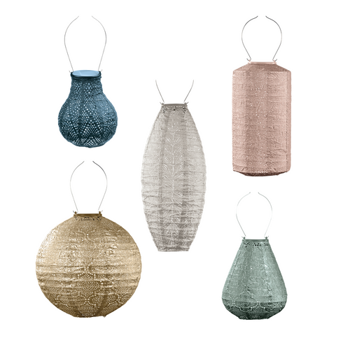 Lumiz solar lampion - cimbrone set - 5 stuks