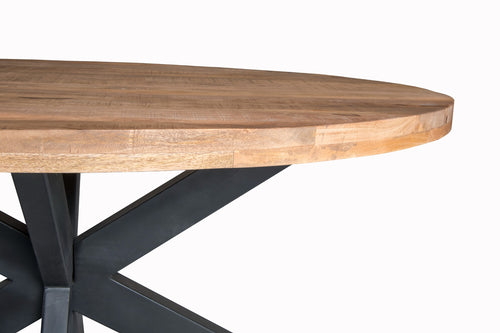 Brix eetkamertafel Ovaal - 240 cm - mangohout - bruin