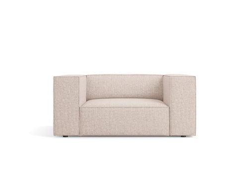 Cosmopolitan Design Fauteuil Arendal chenille, beige - 102x124x70cm