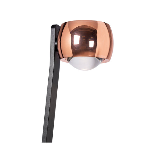 Atmooz vloerlamp Moab - roségoud - Ø 20 x H 134 cm - geïntegreerde led