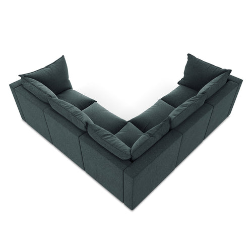 LaMiaSofa Modulaire hoekbank Ravenna - velours - marien - 255x255x77