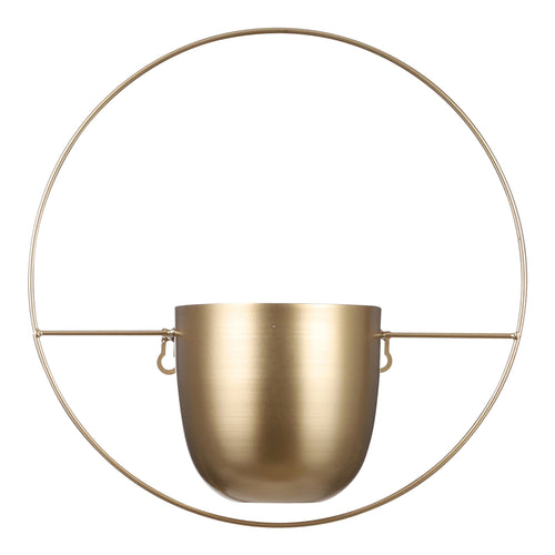 Mica Decorations Dexter Bloempot Wand - L34 x B14 x H34 cm - Goud