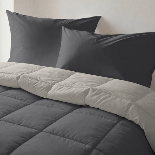 Byrklund - Dekbed zonder overtrek Wash & Rest - 140x200 cm - Zand / Antraciet