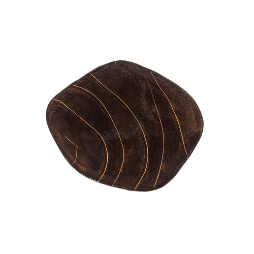 Giga Meubel Bijzettafel Eclipse - Koper Metaal/Glas - 53x42x50cm