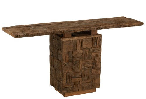 J-Line console Woody - hout - naturel - vtwonen shop