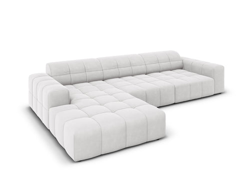 Cosmopolitan Design linker hoekbank Chicago 4-zits, flueel geld - 167x294x78cm