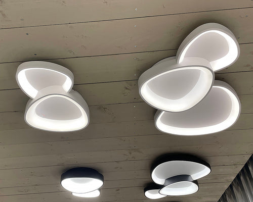 Freelight plafondlamp Organico - 3 lichts - 90  x 10.5   cm - zwart