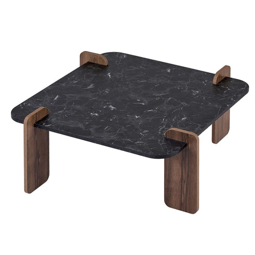 Calicosy - Vierkante ORME - Donker hout 90x90x35 cm