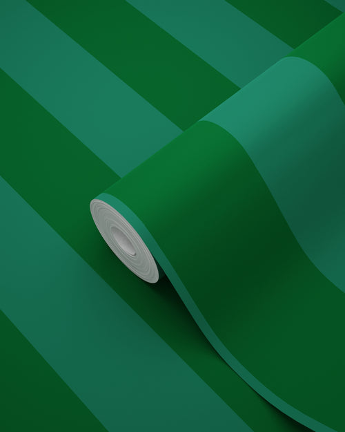 ESTAhome behang strepen donkergroen - 53 cm x 10.05 m - 139909 - vtwonen shop