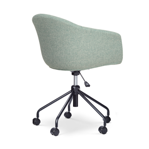 Nolon Nout-Otis Bureaustoel Zacht Groen - Armleuningen - Zwart - vtwonen shop
