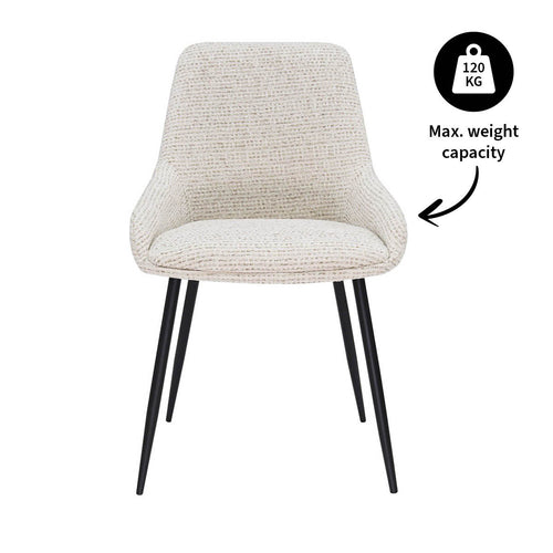 Kick eetkamerstoel Niko - Champagne - vtwonen shop