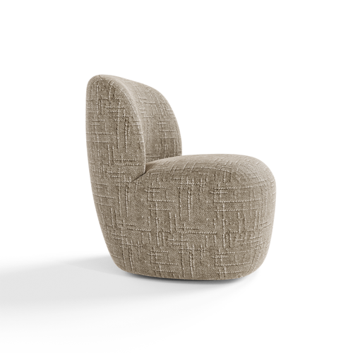 Premium Interiors - Draaistoel COMI - geweven fluweel mol 65cm