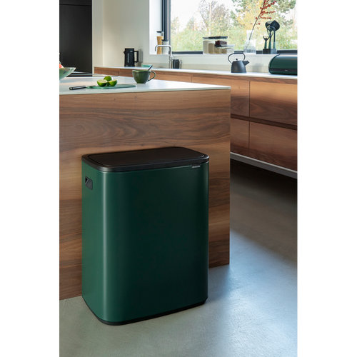 Bo Touch Bin, met 1 binnenemmer, 60 liter - Pine Green - vtwonen shop