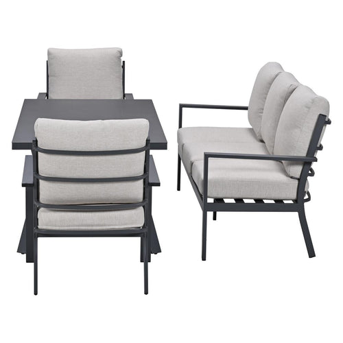 Garden Impressions Senja lounge dining set 4-delig - sandstone