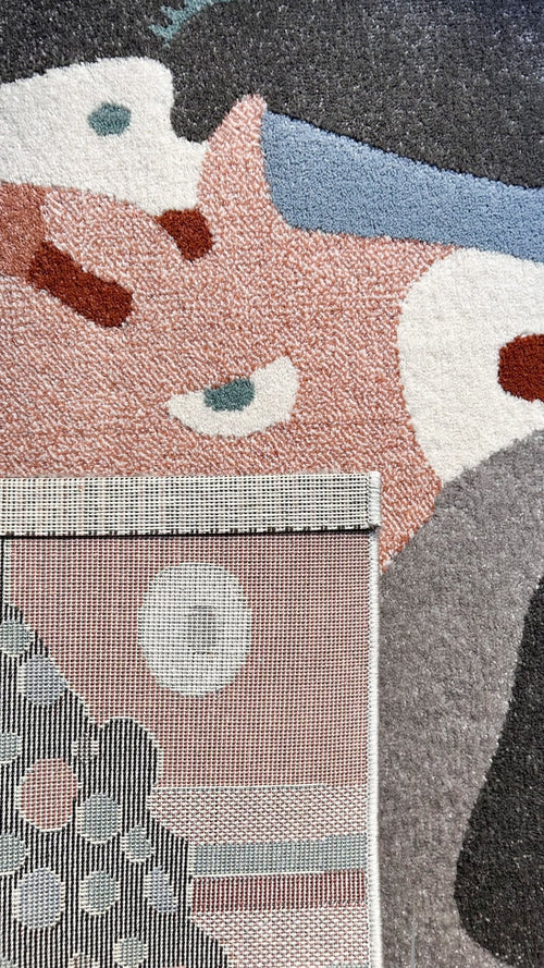 AFK Living vloerkleed Puzzle Animaux - voor kinderen - veelkleurig - 135 x 190 cm